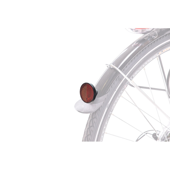 Rckstrahler Reflektor Fahrrad Schutzblech hinten Rund : 40mm inkl. Schraube