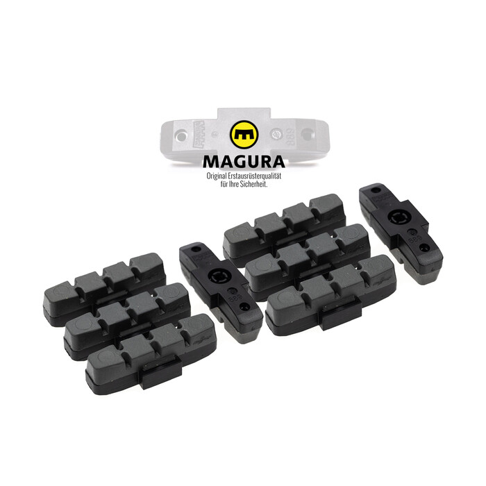 4 Paar MAGURA Original Brems Belge Gummi hydraulische Felgenbremse HS11 22 24 33 66 grau