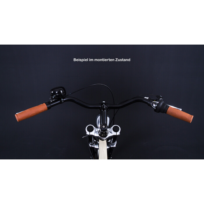 Fahrrad Lenker 635mm City Bike Beach Cruiser bequem Lenkerbgel  25,4mm schwarz B-Ware