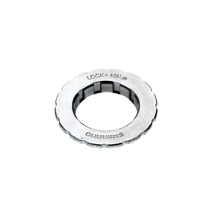 Shimano Centerlock Rotor Lock Ring 26,5mm Verschlussring Achsen 15mm 20mm silber