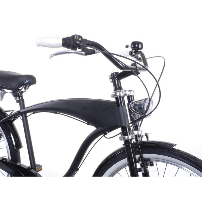 Fahrrad Lenker XXL breiter City Beach Cruiser Bgel 25,4 mm schwarz Handlebar