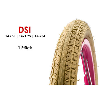 14 Zoll DSI 47-254 Fahrrad Reifen Kinderwagen Roller...