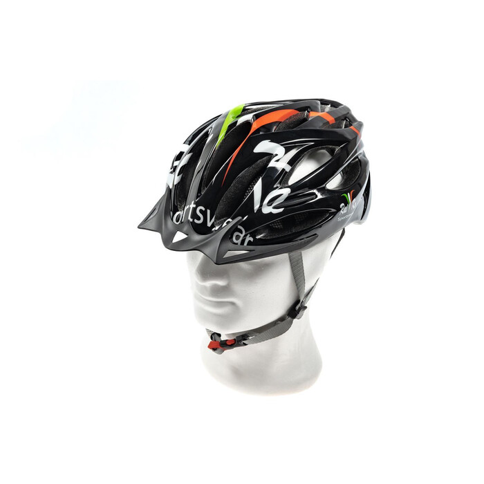 Fahrrad Helm S/M Kopfumfang 55-59cm Sturz Schutz Helm mit TV Blendschutz black