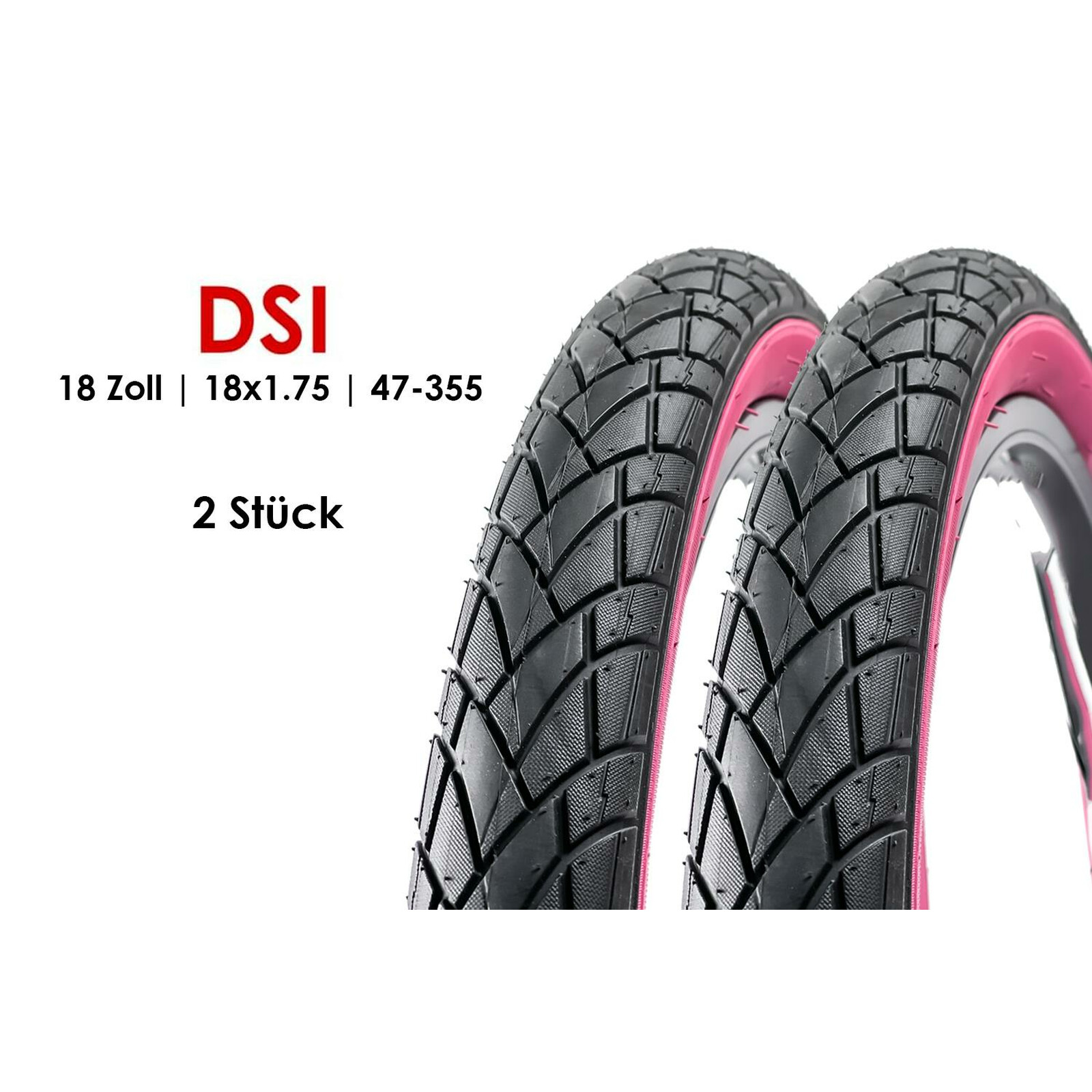 perfekte Qualität zum besten Preis Verschleißfeste Reifen für eine komfortable und sichere Fahrt 47-355 18 Zoll Fahrradreifen | 18x 1,75 Fahrrad Mantel Ralson Reifen R-3201 