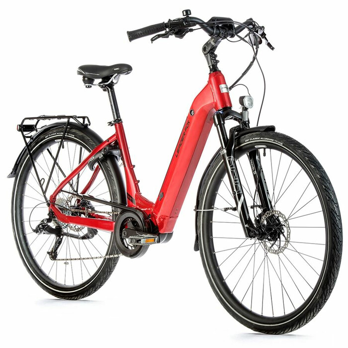 28 Zoll Elektro Fahrrad Leaderfox E-Bike Saga Pedelec 8 Gang Mittelmotor Samsung Rot