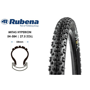 27.5 Fahrrad Reifen MITAS Hyperion Bike Tire 27.5x2.10...