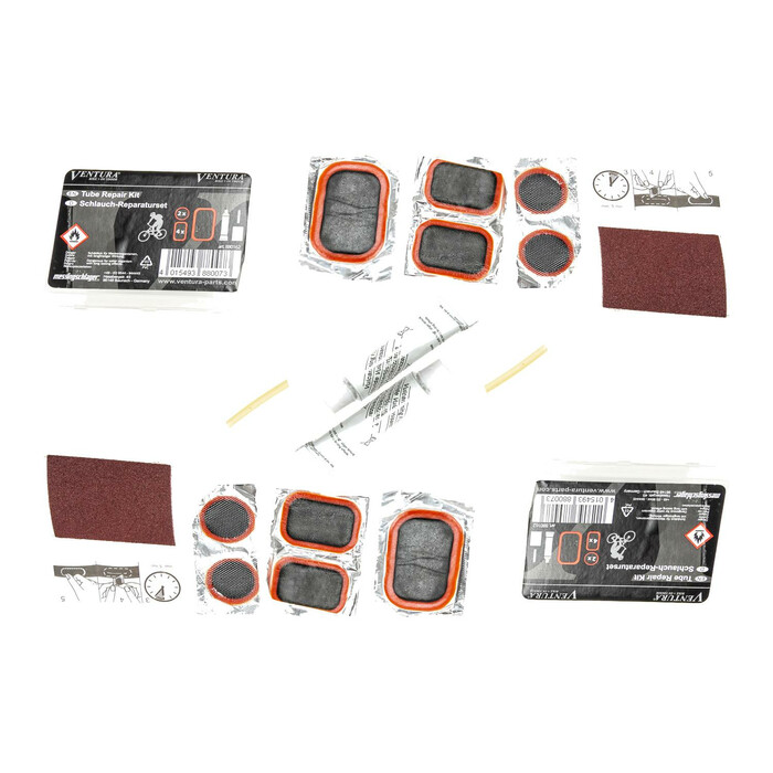 2 Stück Ventura Schlauch Reparatur Set Flickzeug 10 teilige Box Tube Repair Kit