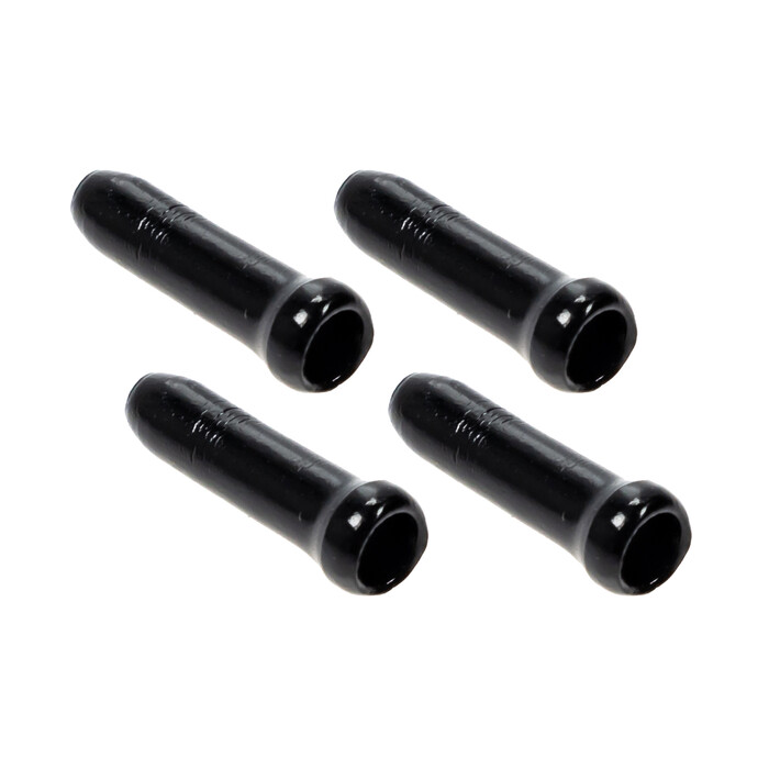 4 Stück JAGWIRE Kabel Bowdenzug Endhülsen Cable Crimps Tips 1-1,8mm Alu schwarz