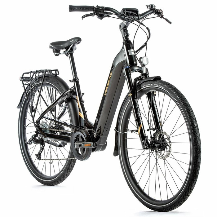28 Zoll Elektro Fahrrad Leaderfox Saga E Bike Pedelec Samsung Schwarz Gold Rh46cm