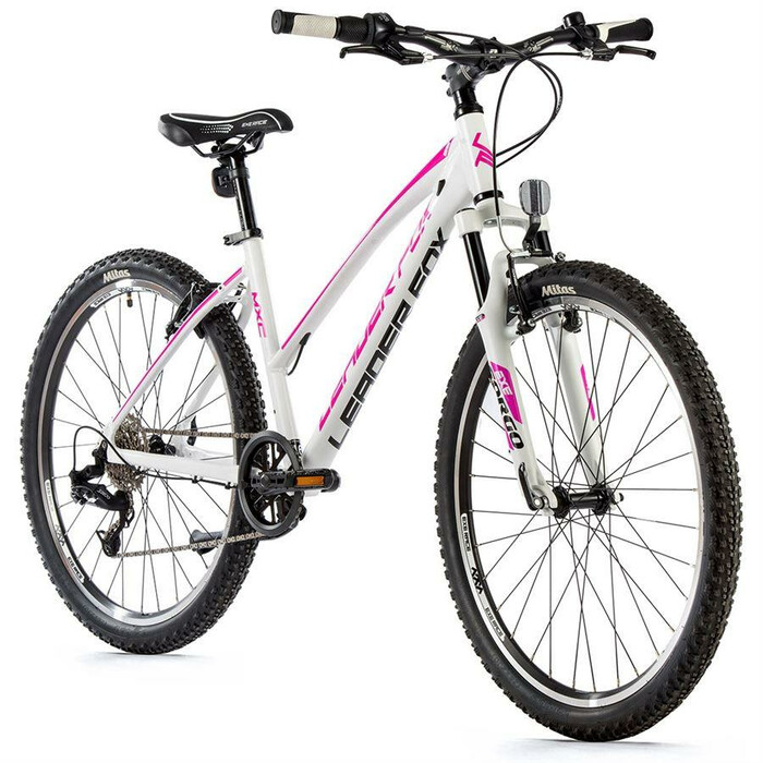 26 Zoll Leader Fox MXC Lady Fahrrad MTB 8 Gang Rh36 cm Weiss Pink