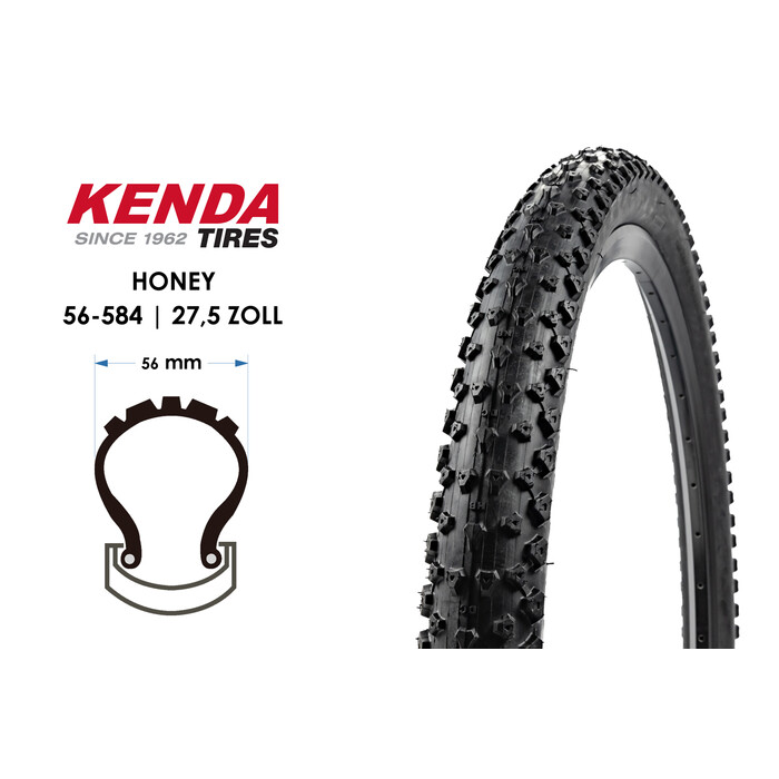 27,5 Zoll Fahrrad Reifen Kenda Honey 27.5x2.20 MTB Tire 56-584 Mantel 650B