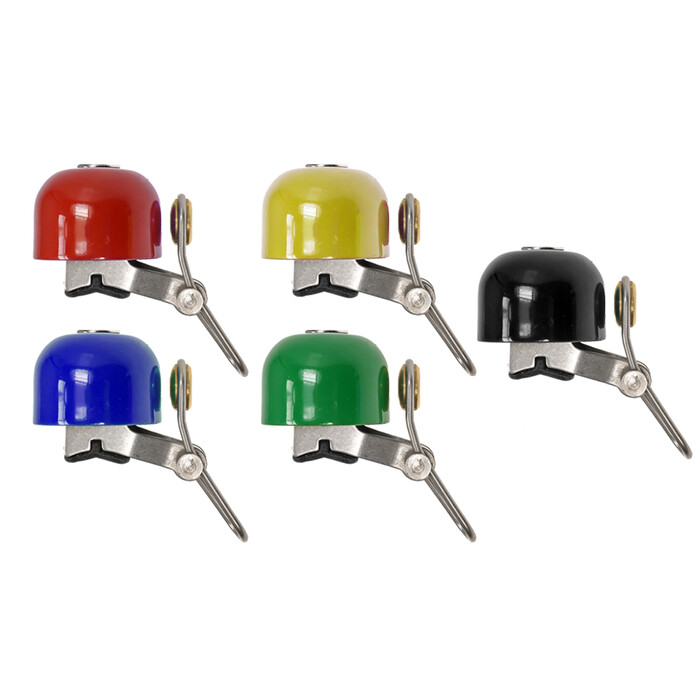 5 Stück Mini Klingel Set Fahrrad Glocke Bell Laut StVZO mehrfarbig CYCLEHERO Nirosta