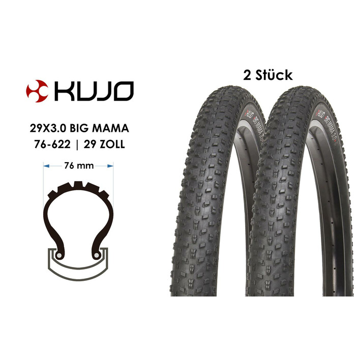 2 Stck 29 Zoll Fahrrad Reifen 29x3.0 MTB BIG MAMA Enduro Freeride 76-622 bike tire