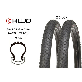 2 Stück 29 Zoll Fahrrad Reifen 29x3.0 MTB BIG MAMA Enduro...