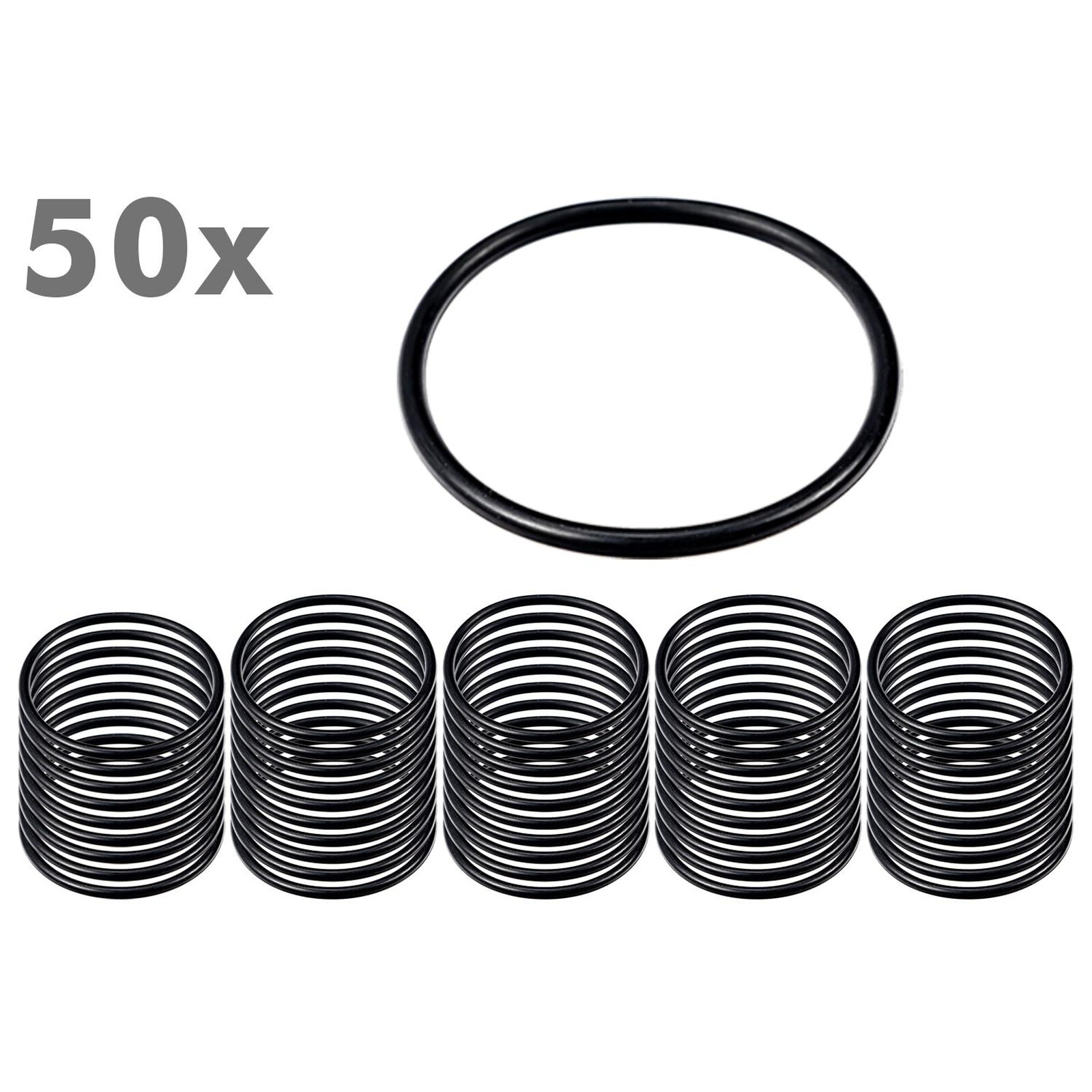 2 Stück O-Ring Gummi Dichtung 65mm Schnurrstärke 4mm Schwarz - Kaufen, 3,99  €