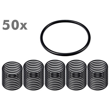 50 Stck O-Ring Gummi Dichtungsring 65x4mm NBR Schwarz