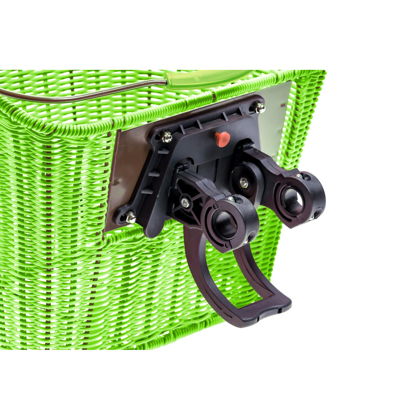 Prophete Fahrradkorb Rattan Optik mit grünem Griff Einkaufs Korb Trag,  18,99 €