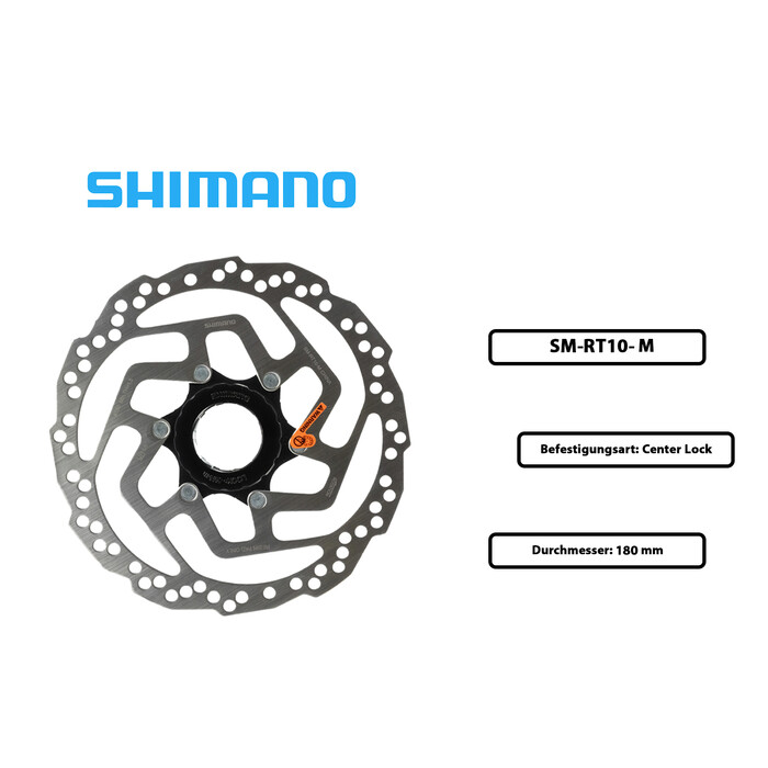 SHIMANO Brems Scheibe Center Lock SM-RT10-M Disc 180mm Durchmesser