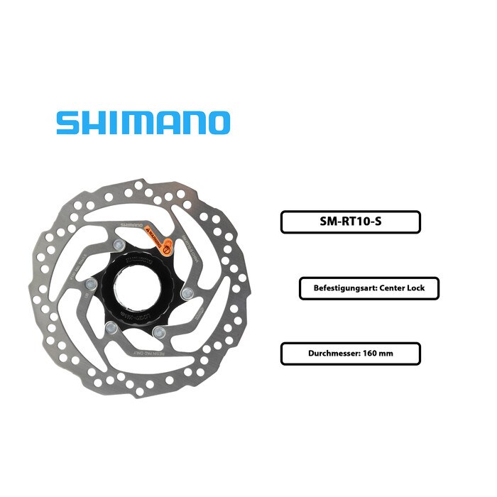 SHIMANO Brems Scheibe Center Look SM-RT10-S Disc Durchmesser 160mm