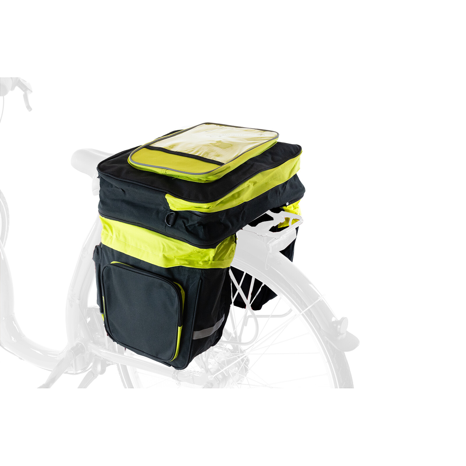 Sicherheits Fahrrad Tasche 40Liter für Gepäckträger hinten Reflektor ,  16,99 €