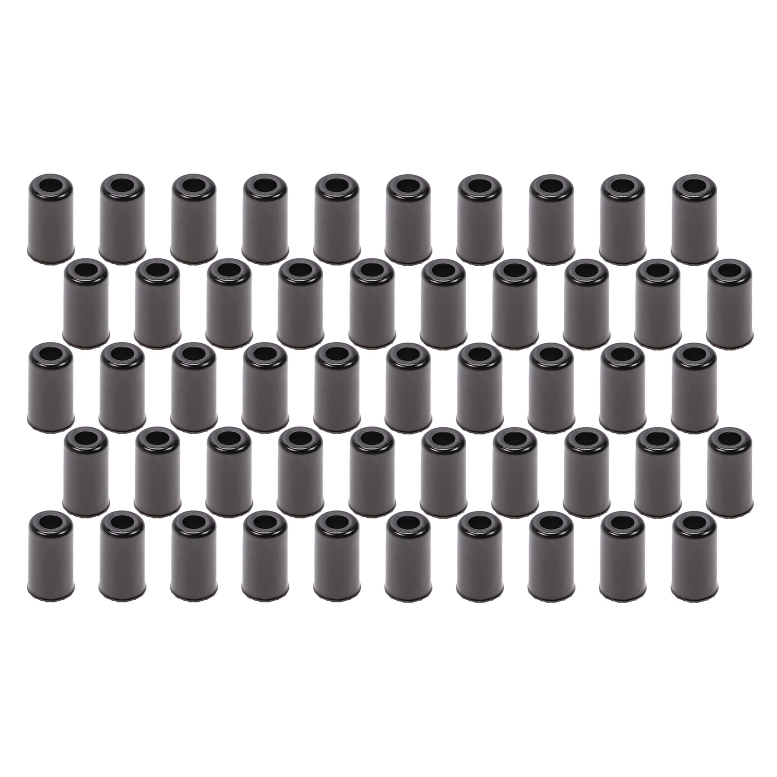 50 Stück Endkappen Stahl schwarz Hülse für Aussenhülle Bremszug