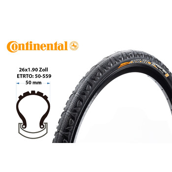 26 Zoll Continental Double Figther II 26x1.90 MTB Fahrrad...