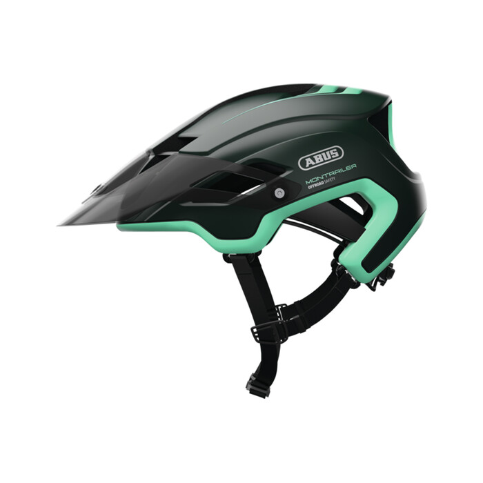 ABUS MonTrailer Fahrrad Helm 58-61cm Smaragd Green L GoggFit Zoom Ace ActiCage EPS