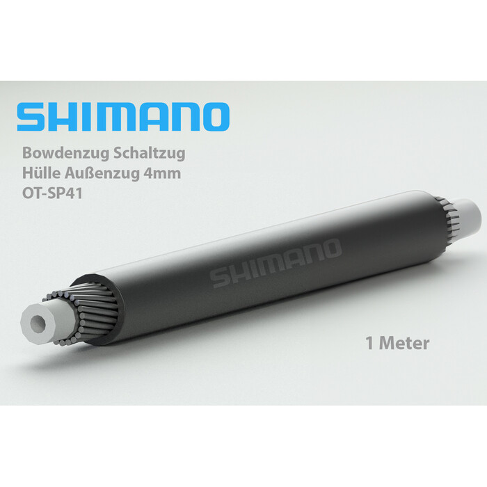 1 Meter SHIMANO Bowdenzug Schaltzug Hlle Auenzug 4mm Teflon cable schwarz