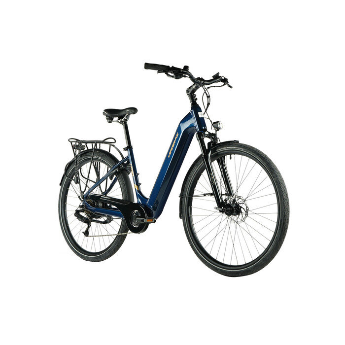 28 Zoll E-Bike City Elektro Fahrrad Leaderfox Nara Pedelec Rh 46 cm Blau