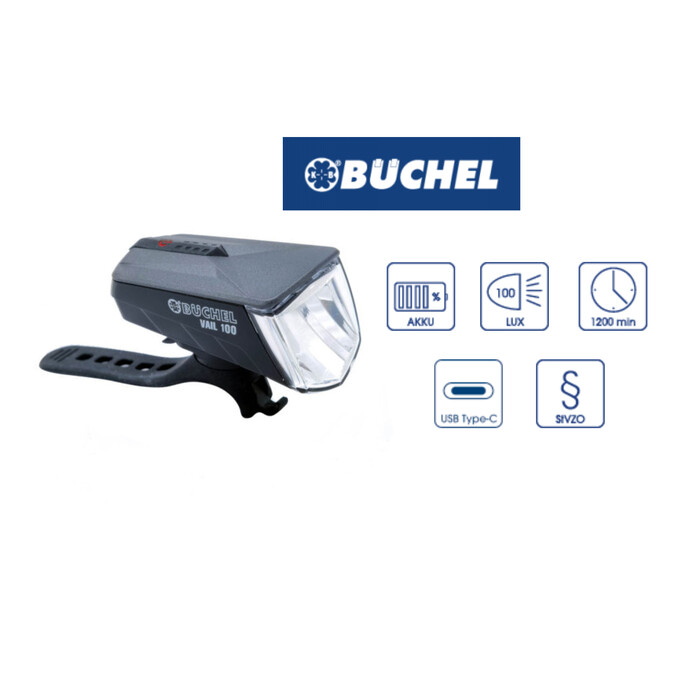 Fahrrad LED Vail 100Lux Lampe Beleuchtung Lenker Micro Lens COB bis zu 1200 Min