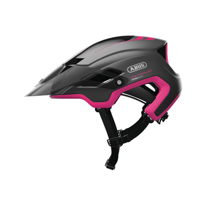 ABUS MonTrailer Fahrrad 55-58 cm Helm Fuchsia Pink M GoggFit Zoom Ace ActiCage EPS