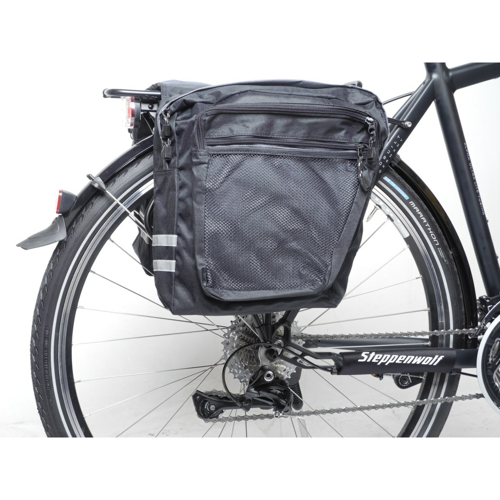 Gepäckträgertasche Fahrrad Packtasche doppelte Gepäck Transport Tasche Travel