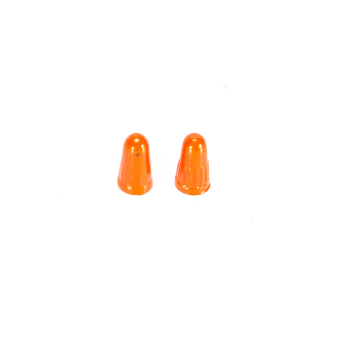 1 Paar Ventil Kappen Continental Caps für Sclaverandventil Schlauch SV orange