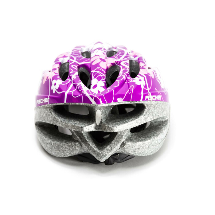 FISCHER Fahrrad Helm !LILA! Lady Blumen Flower Sturz Bike Helmet Gr.L/XL 55-61cm