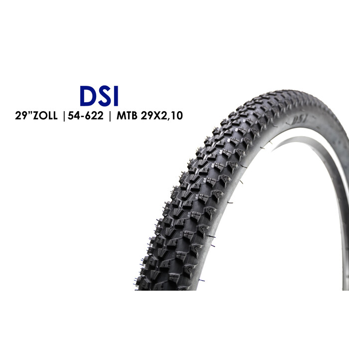 29 Zoll Fahrrad Reifen DSI 54-622 MTB 29x2.1 Mantel Decke 29er Tire schwarz