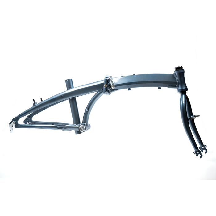 20 E-Bike Klapp Falt Rahmen Gabel Kit V-Brake Canti Blau Metallic RH 27cm B-Ware