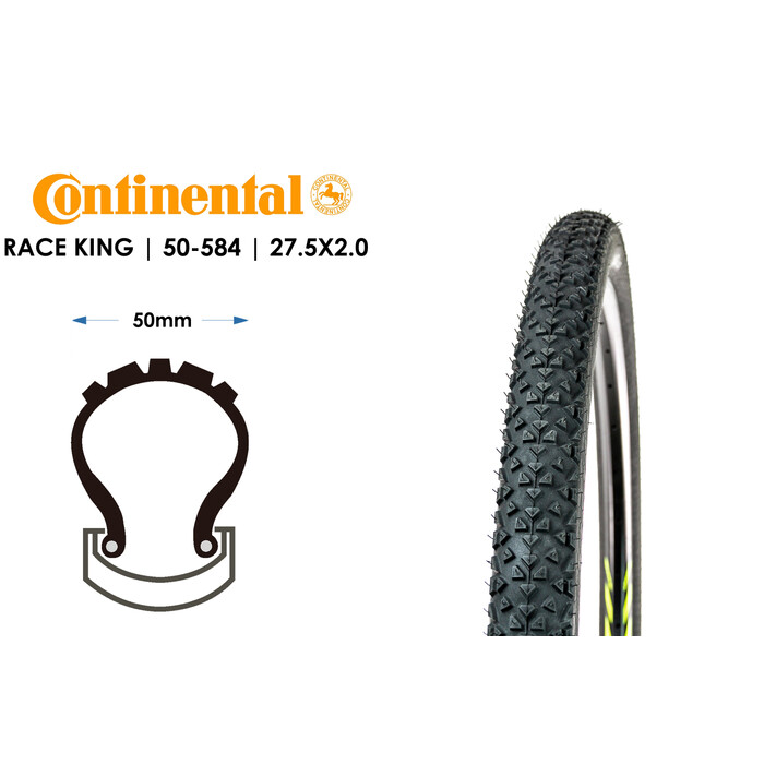 Continental RACE KING 2.0 Fahrrad Reifen 50-584 MTB CC 27.5 x2.0 Performance